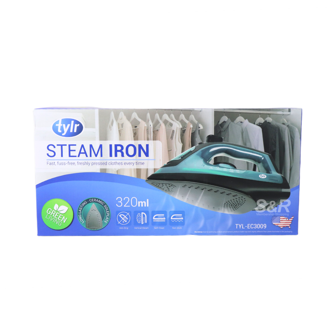Tylr Steam Iron 320mL capacity TYL-EC3009